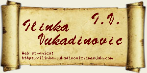 Ilinka Vukadinović vizit kartica